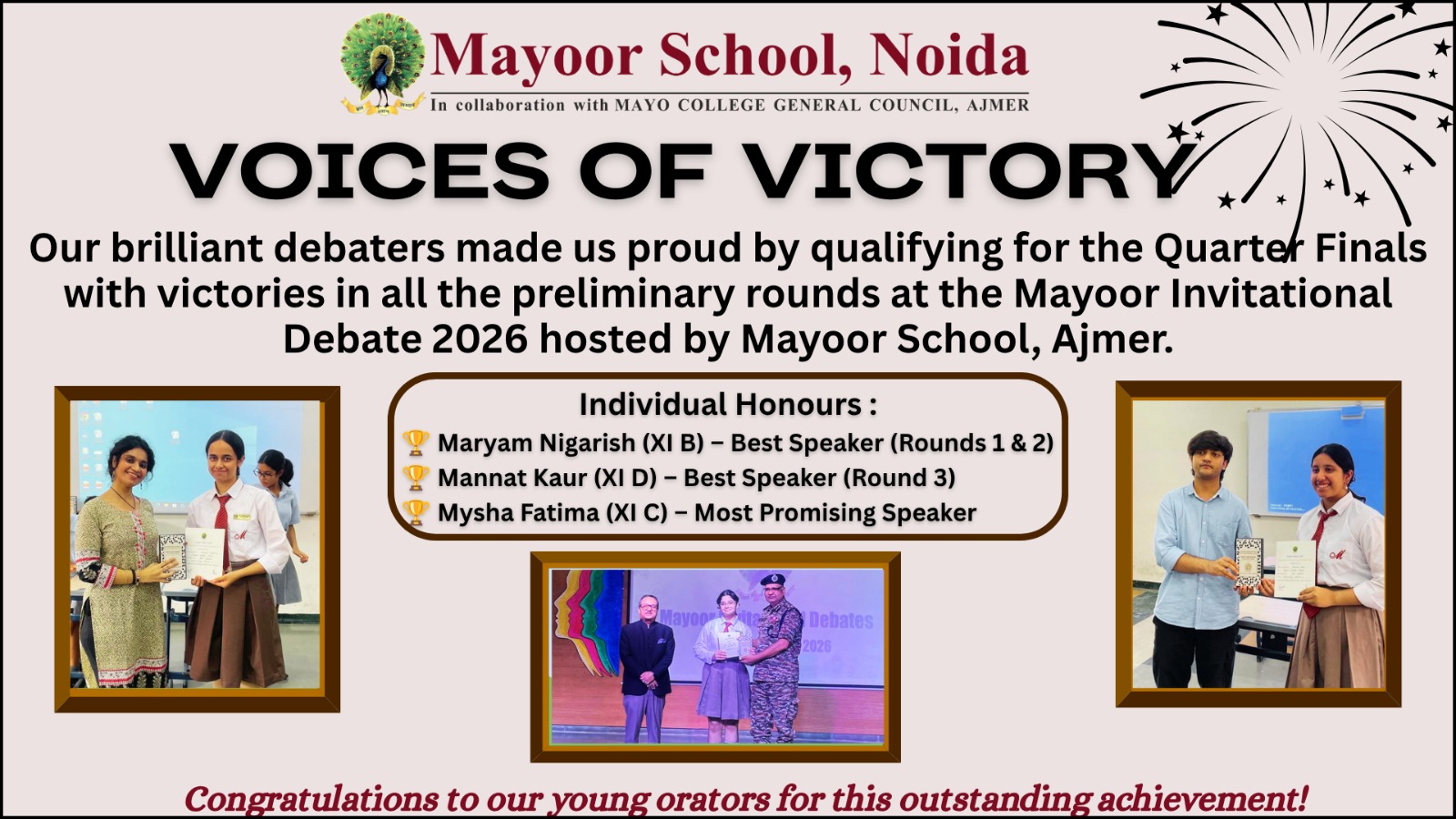 Debating with Distinction: Mayoor Noida Triumphs in Ajmer